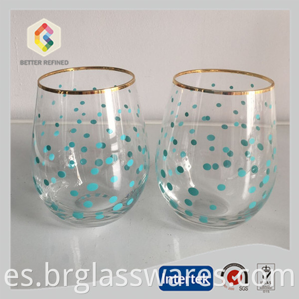 crystal wine glass